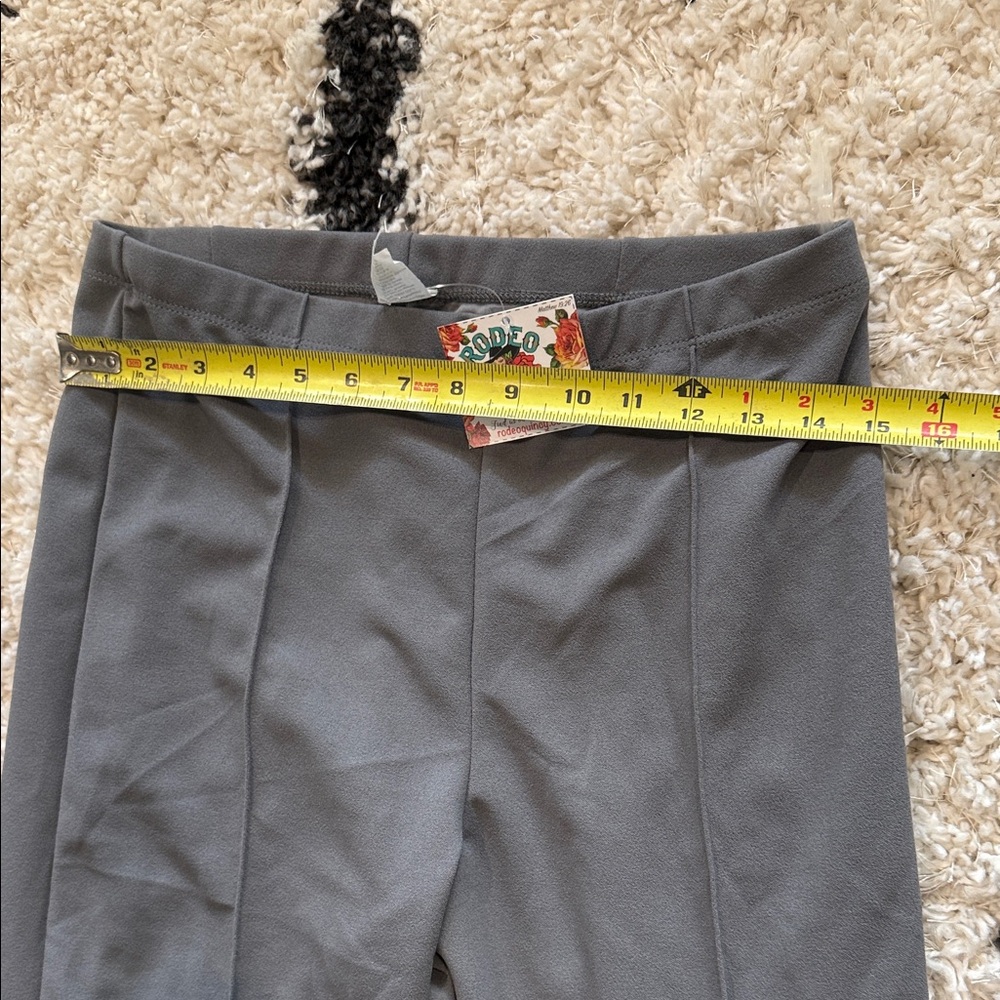 Gray Ruffled Wide-Leg Pants Rodeo Quincy - Picture 3 of 4